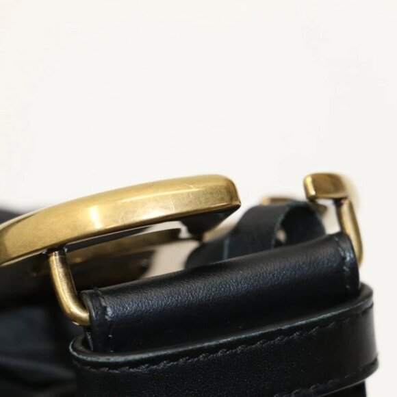 Gucci GG Marmont Web Belt Canvas Leather Size 70X30 - Green/Red/Black/Gold - Picture 4 of 14